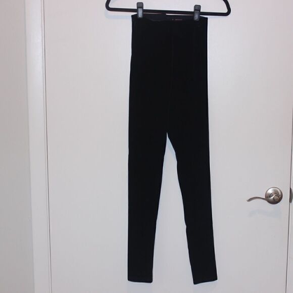 Commando High Waisted Black Velvet Pants Women Size Medium - Picture 3 of 10